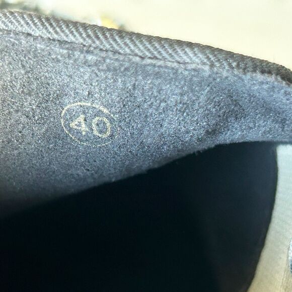 Ted Baker Loafers Black Rhinestone Gold Metallic Pointed Toe - Women's Size 9/40 - Picture 8 of 8